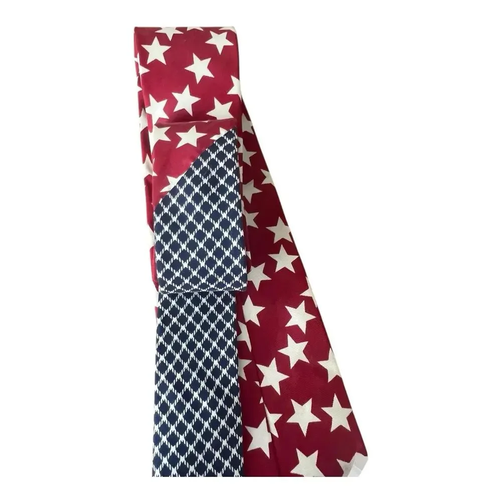 Vintage NWT Tommy Hilfiger Neck American Flag Patriotic Career Professional
